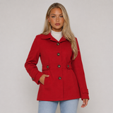 Single-Breasted Longline Trench Coat with Button Front