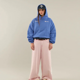 Oversized Pullover Hoodie with Kangaroo Pocket and Ribbed Hem